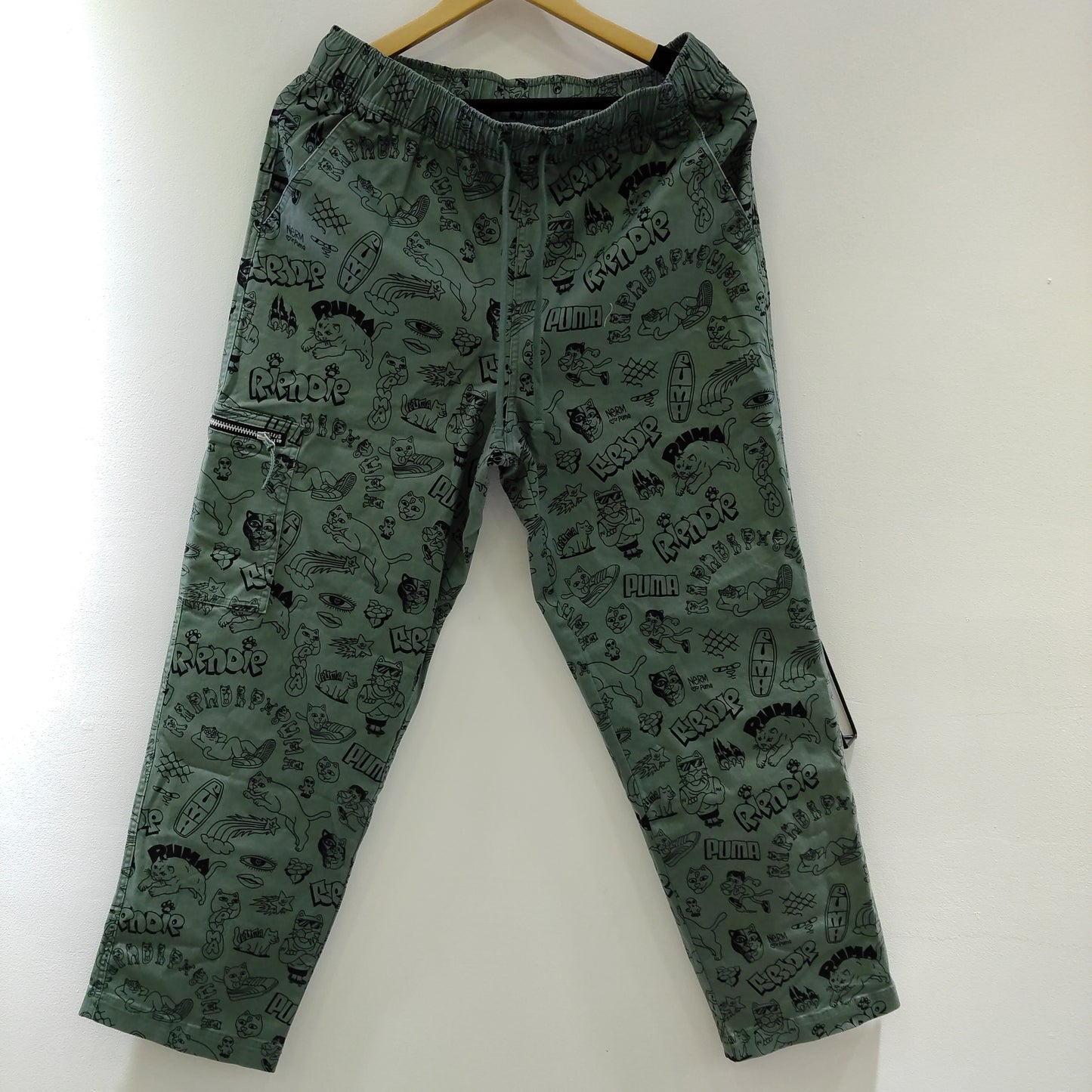 PANTALON PUMA RIPNDIP VERDE