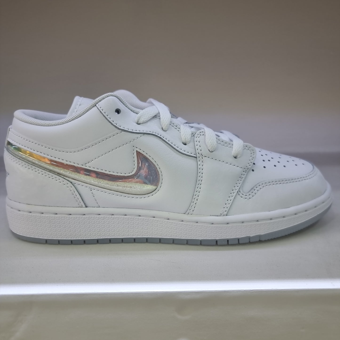 Jordan 1 Low Glitter White