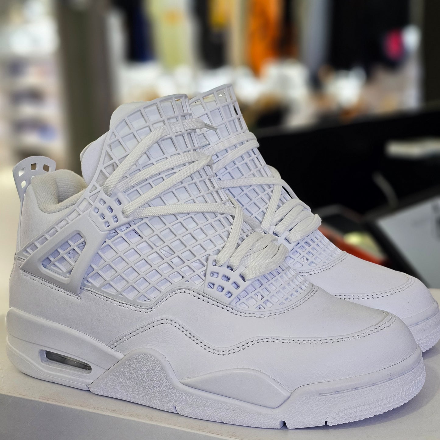 Jordan 4 Net Triple White