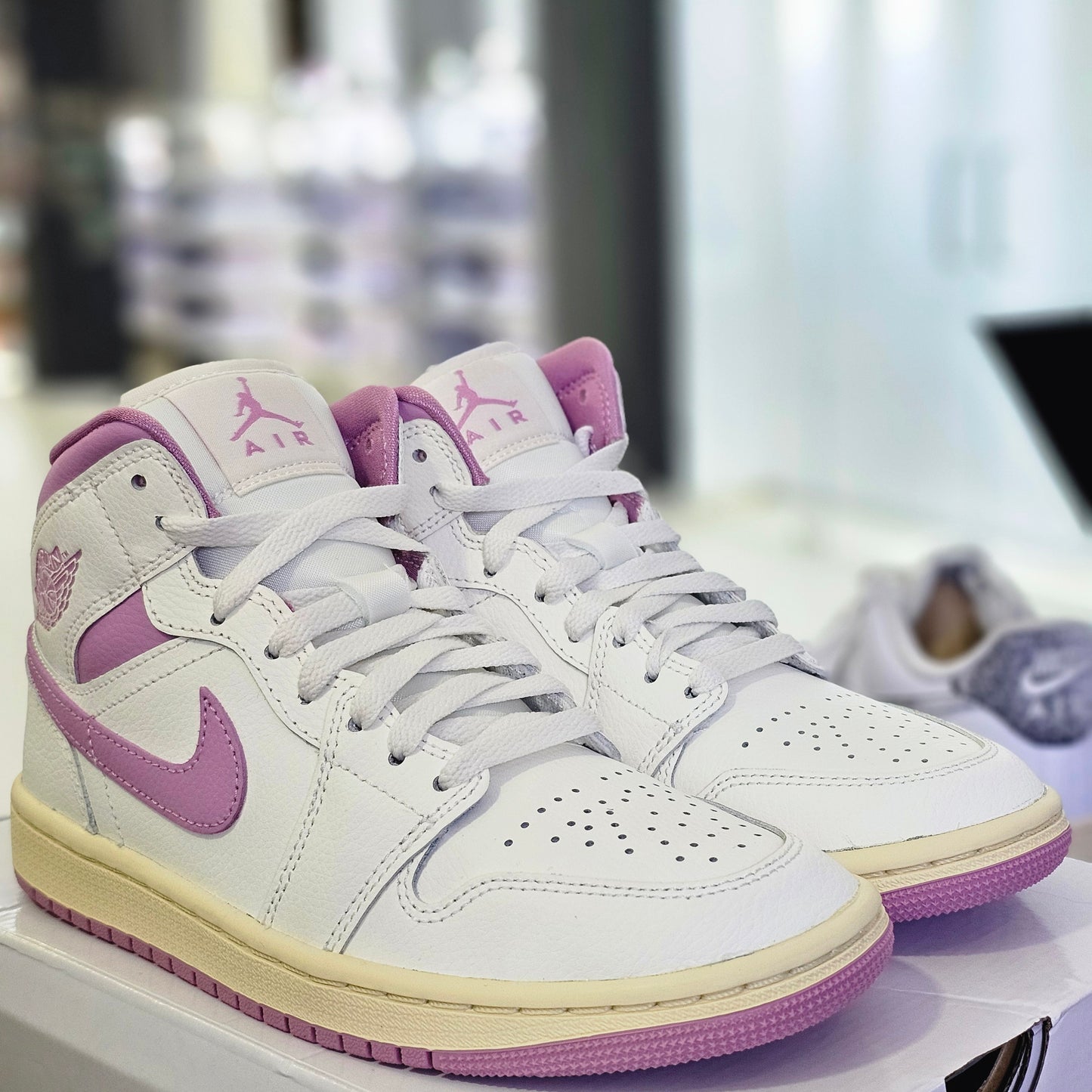 Jordan 1 Mid Sail Pink Coconut Milk