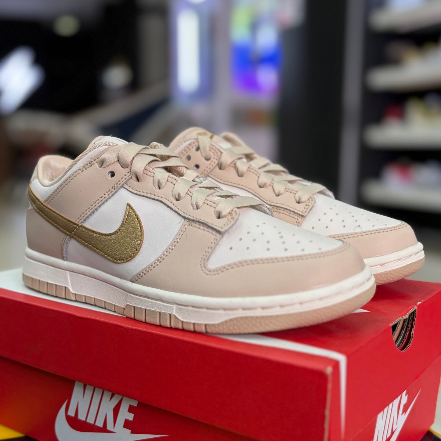 Dunk Low Gold Swoosh