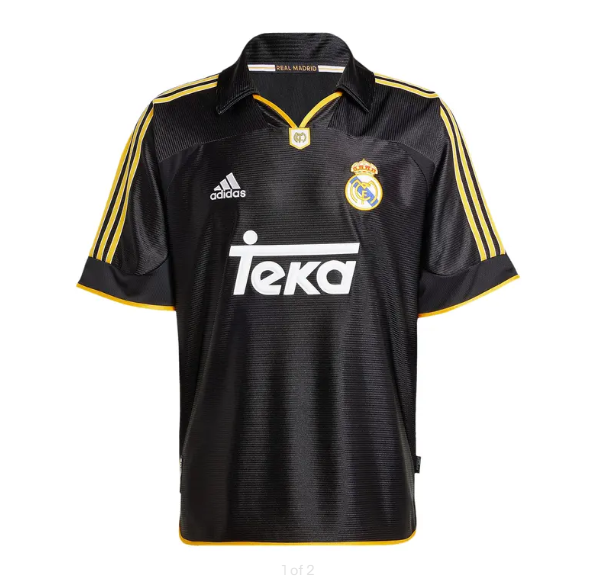 Adidas Real Madrid retro 99/00 Away Jersey Black