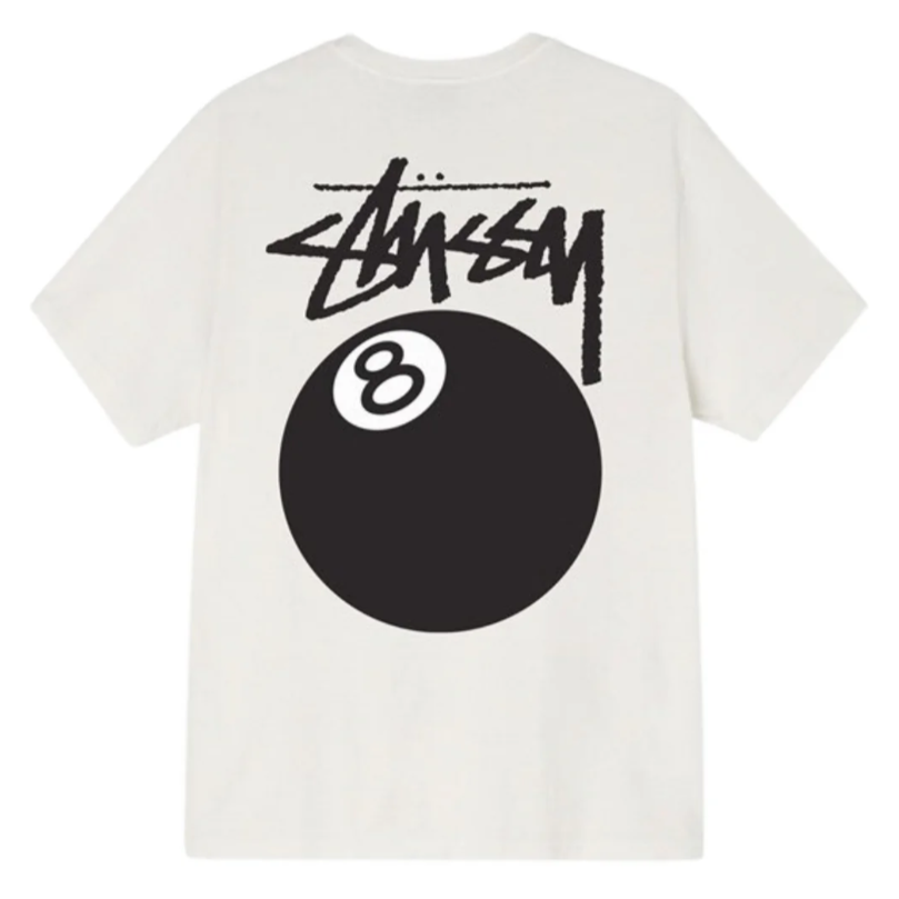 Playera Stussy 8 Ball White