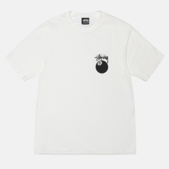 Playera Stussy 8 Ball White
