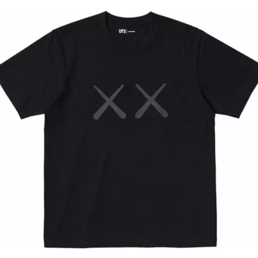 KAWS x Uniqlo Andy Warhol Tee Black