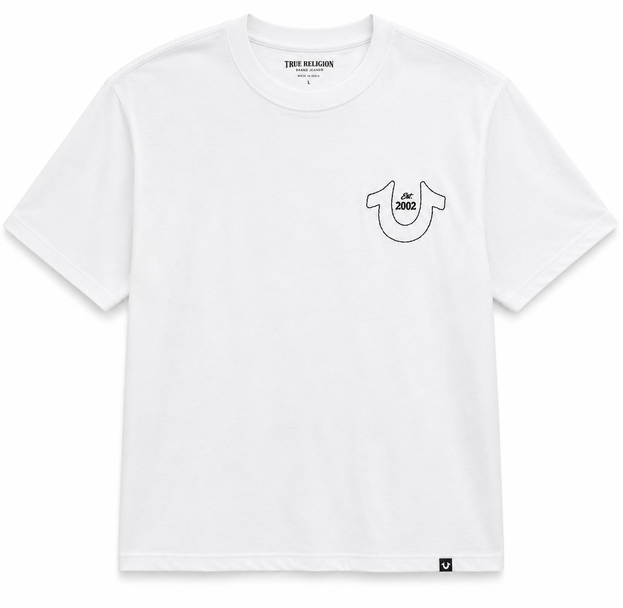 Playera True Religion Est. 2002 White Oversized (queda a L)