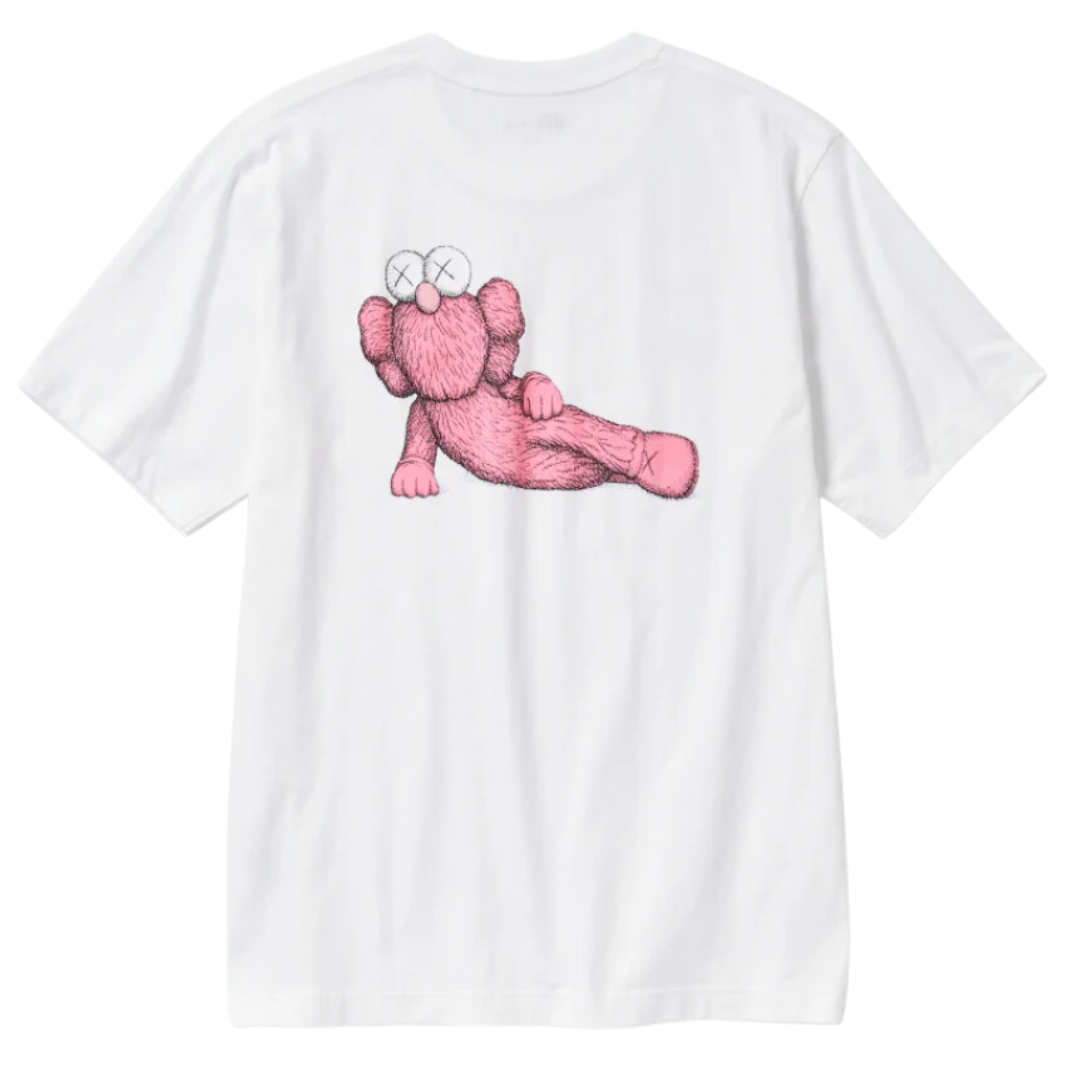 KAWS x Uniqlo UT Short Sleeve Graphic T-Shirt White Pink