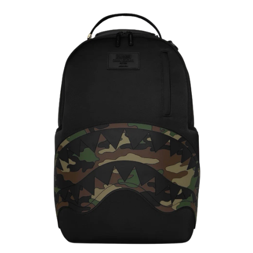 Mochila Sprayground Shark Central Black Camo