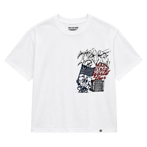 Playera True Religion Main Stage White Oversized (queda a L)