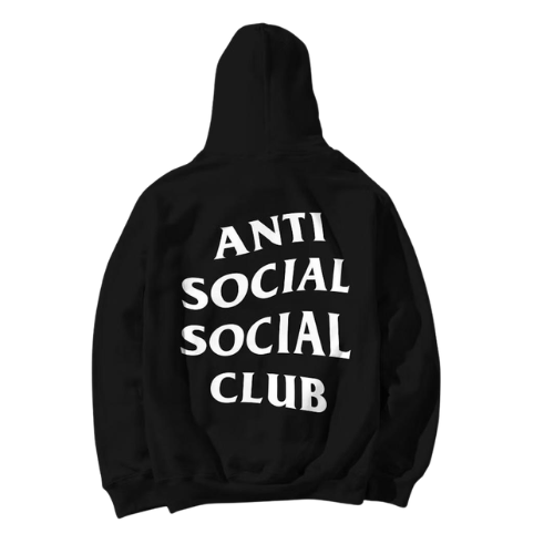 Hoodie Anti Social Social Club Black White