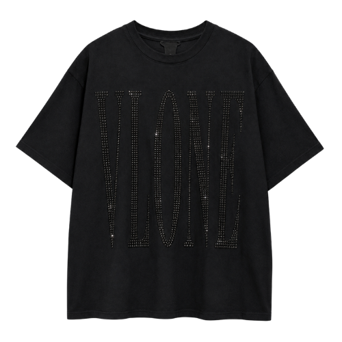 Playera Vlone Glitter Black