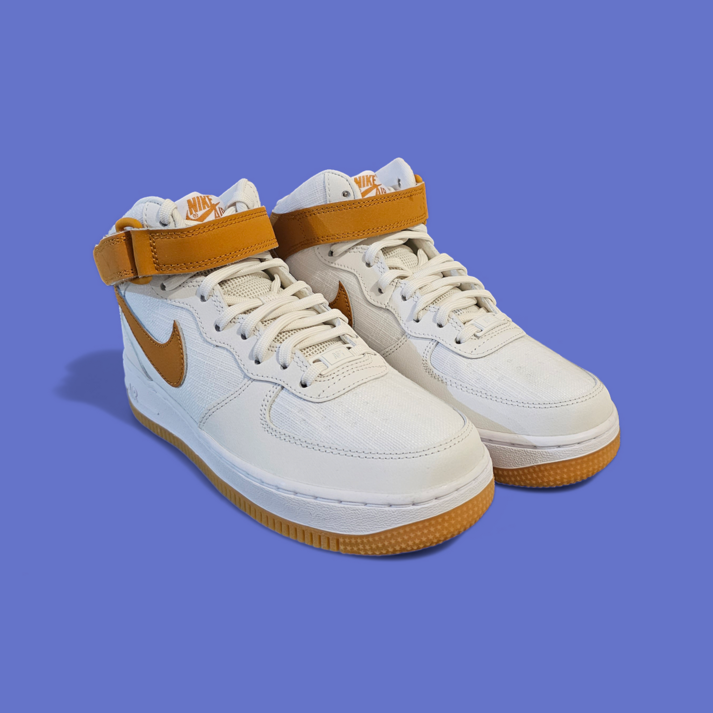 Air Force 1 Mid White Desert Ochre