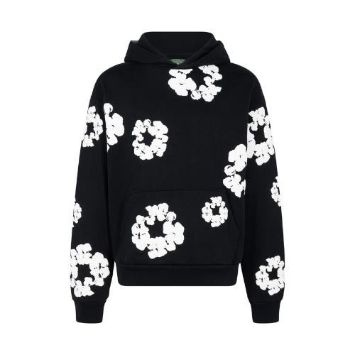 Hoodie Denim Tears Black - White