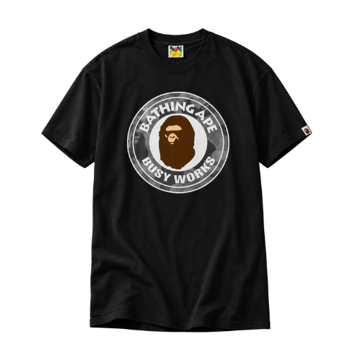 Playera BAPE Color Camo Busy Works Relaxed Black Gray
