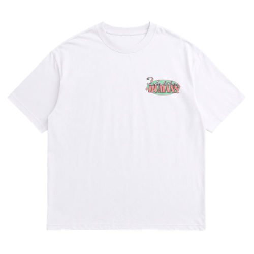 Playera Unlike Humans Reality White Colors