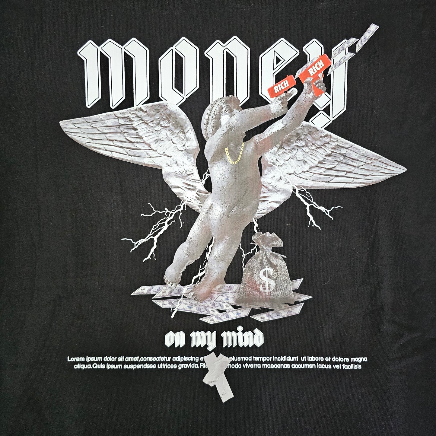 Playera Ángel Money Negra