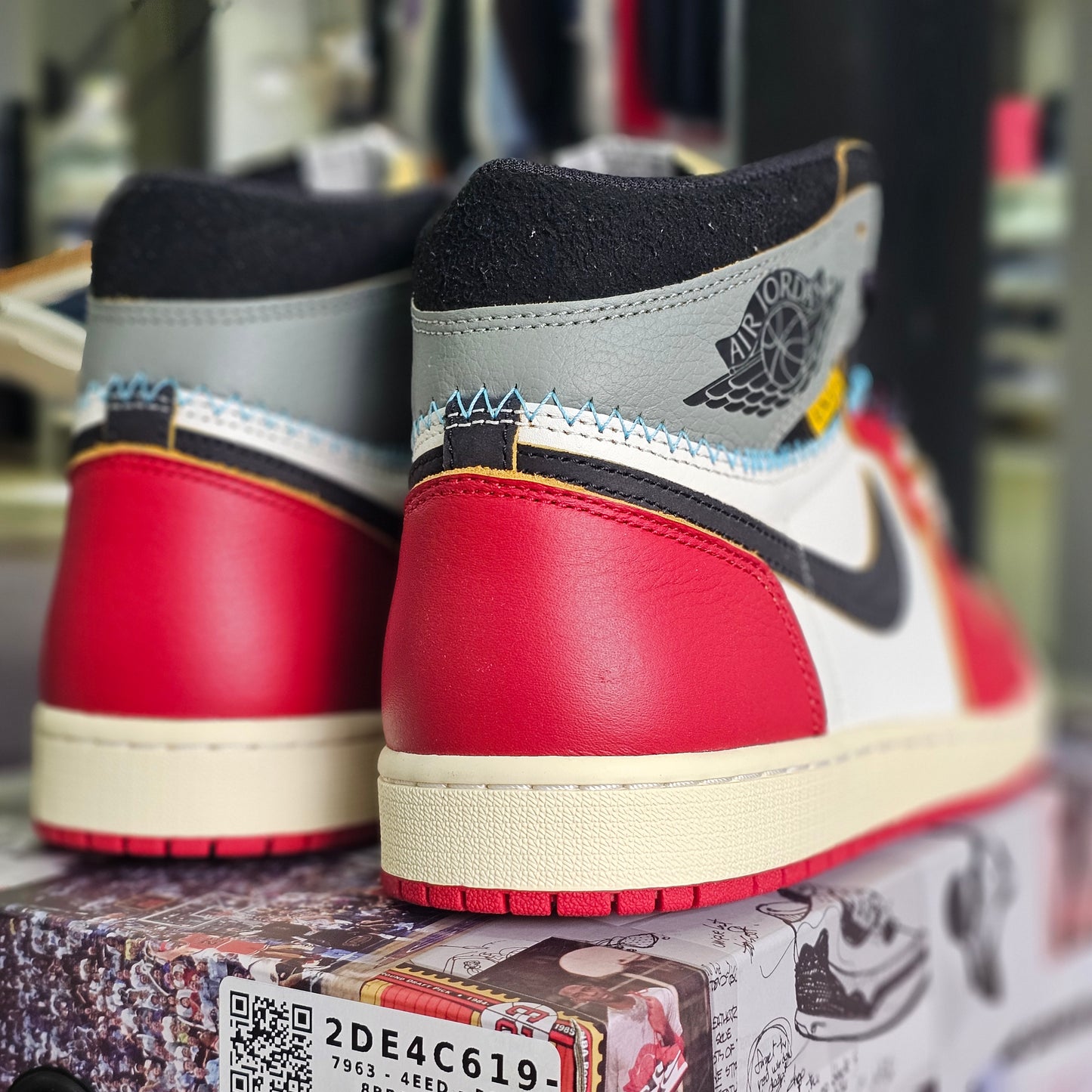 Jordan 1 High Union Varsity Red and Shadow Grey