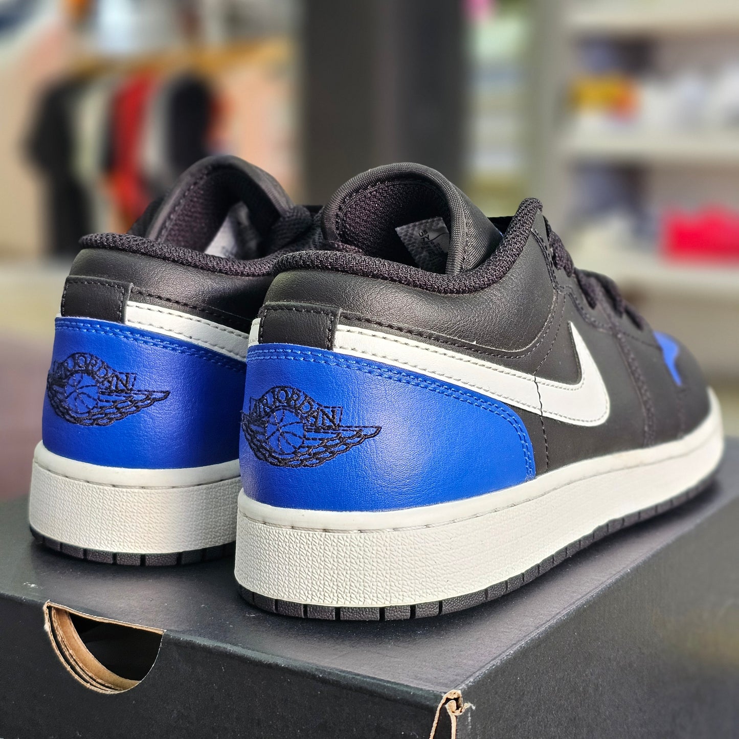 Jordan 1 Low Black Game Royal White