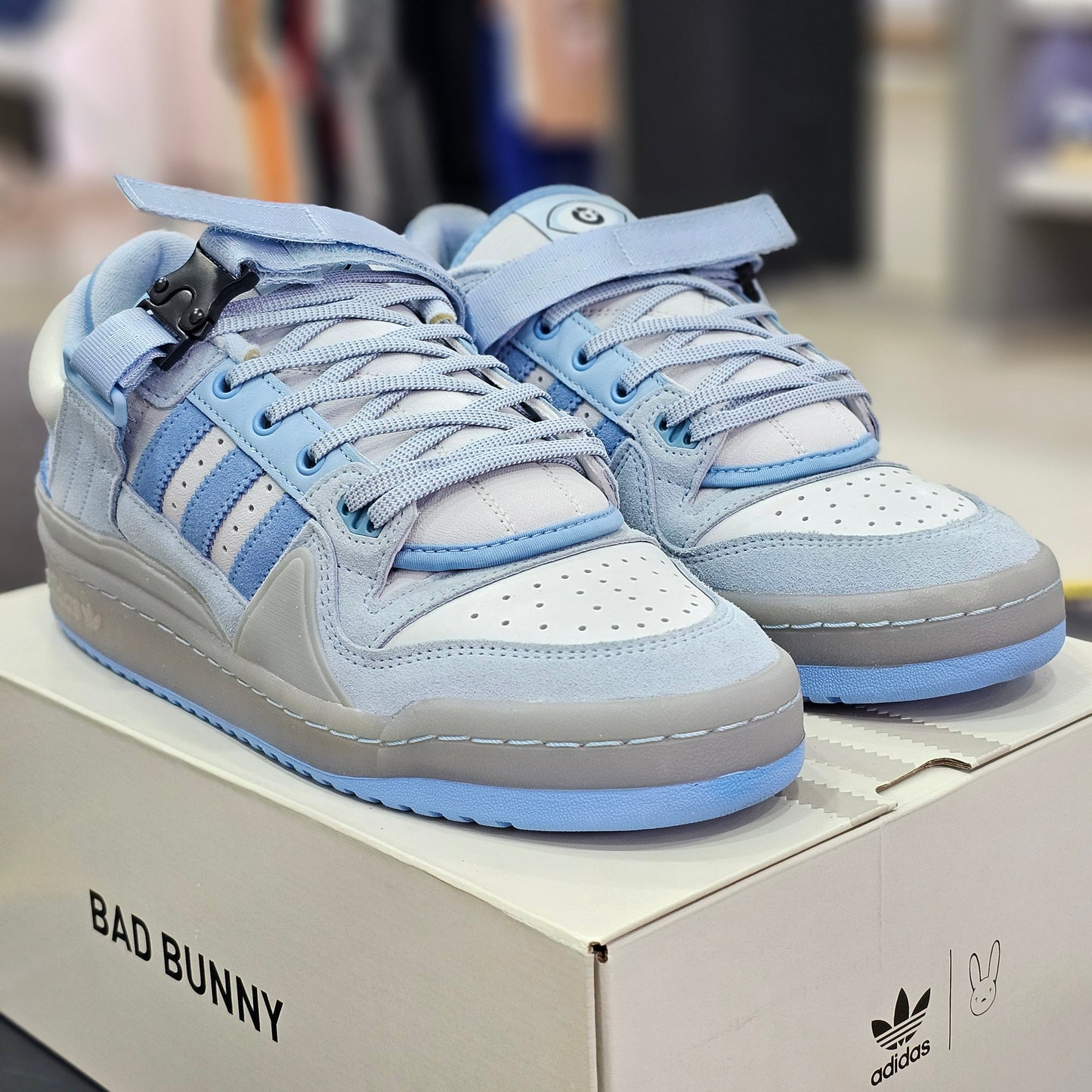 Adidas Bad Bunny x Forum Buckle Low Blue Tint