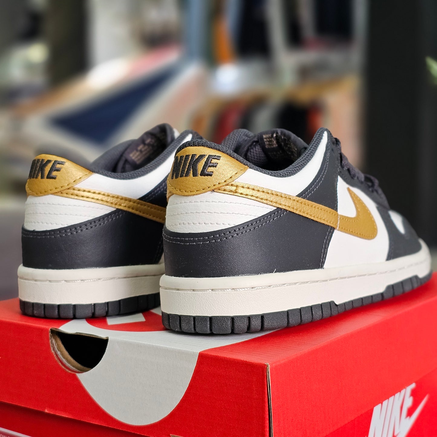 Dunk Low Anthracite Metallic Gold