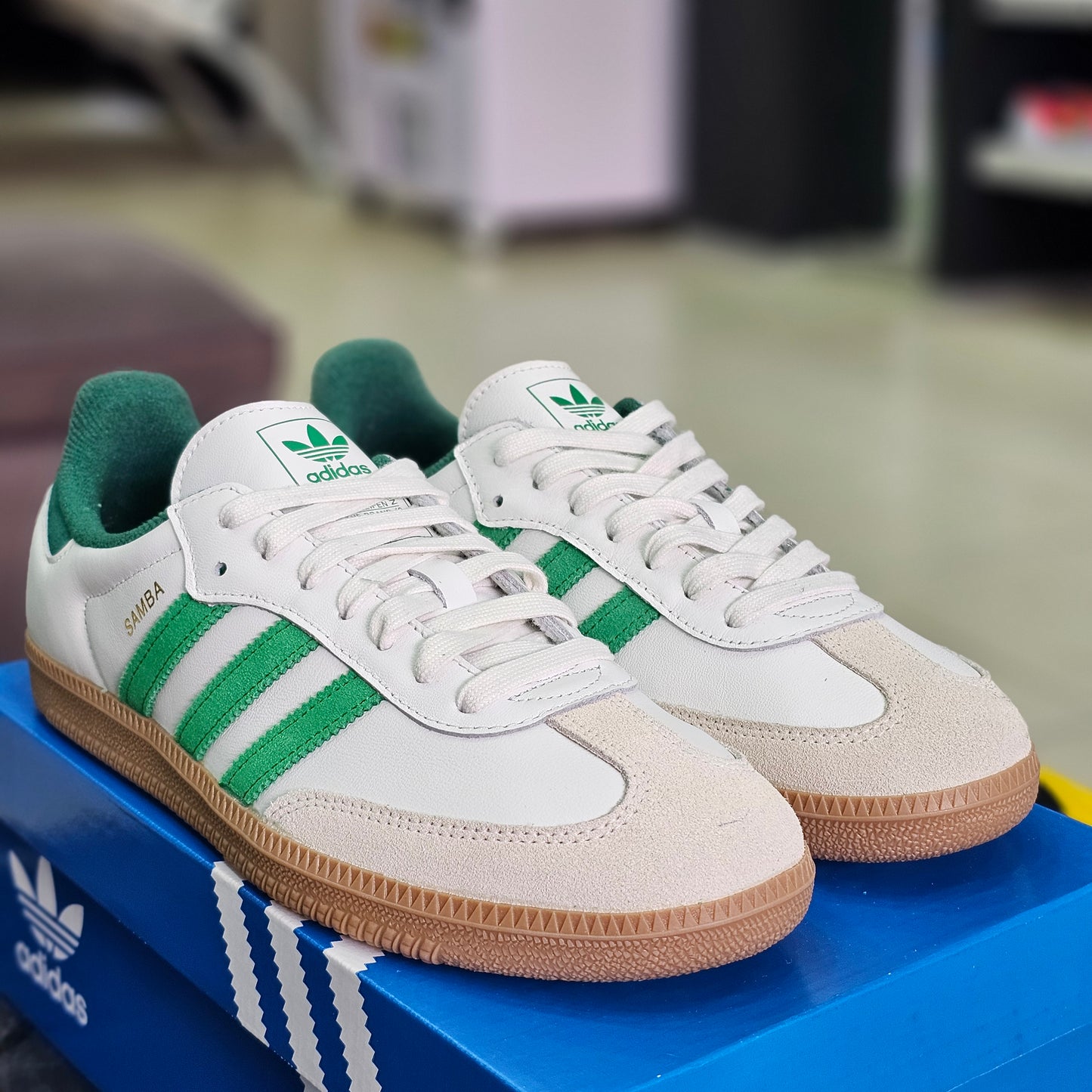 Adidas Samba OG White Collegiate Green