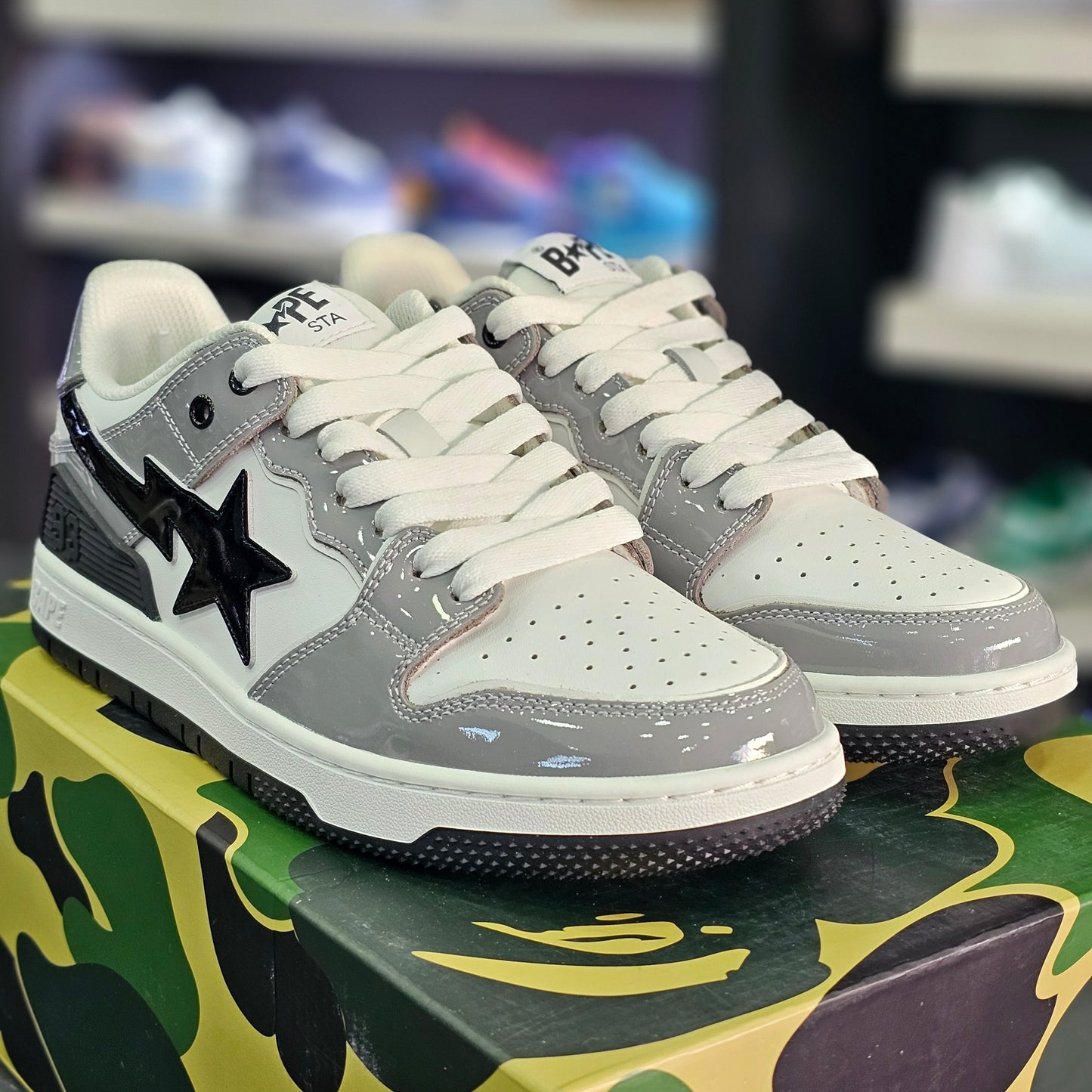 A Bathing Ape Sk8 Sta Grey