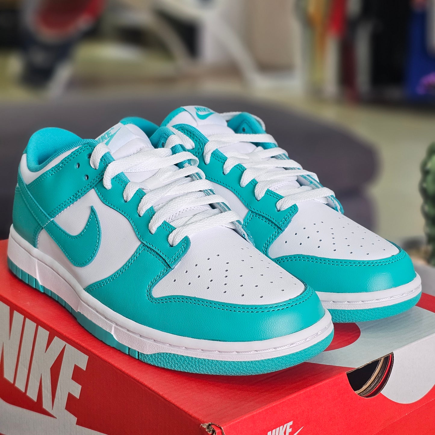 Dunk Low White Clear Jade