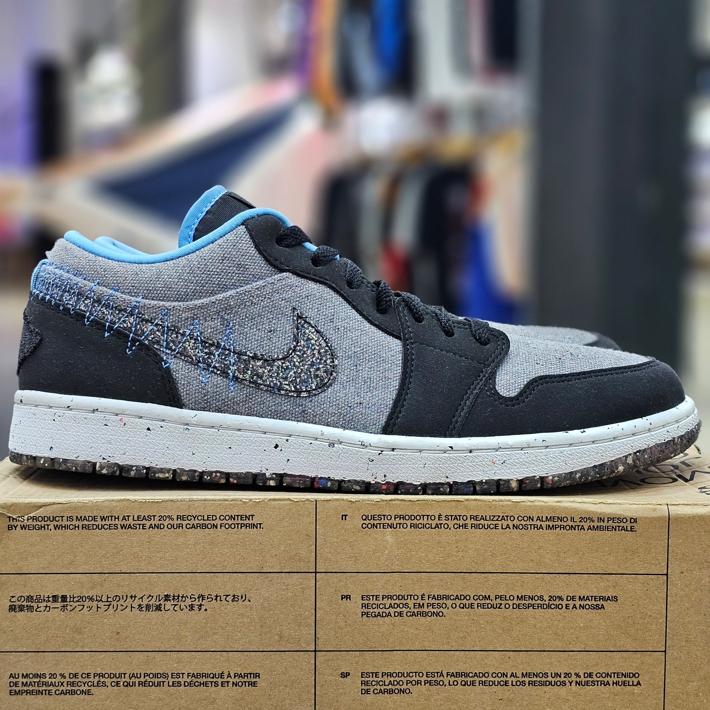 Jordan 1 Low Crater Grey