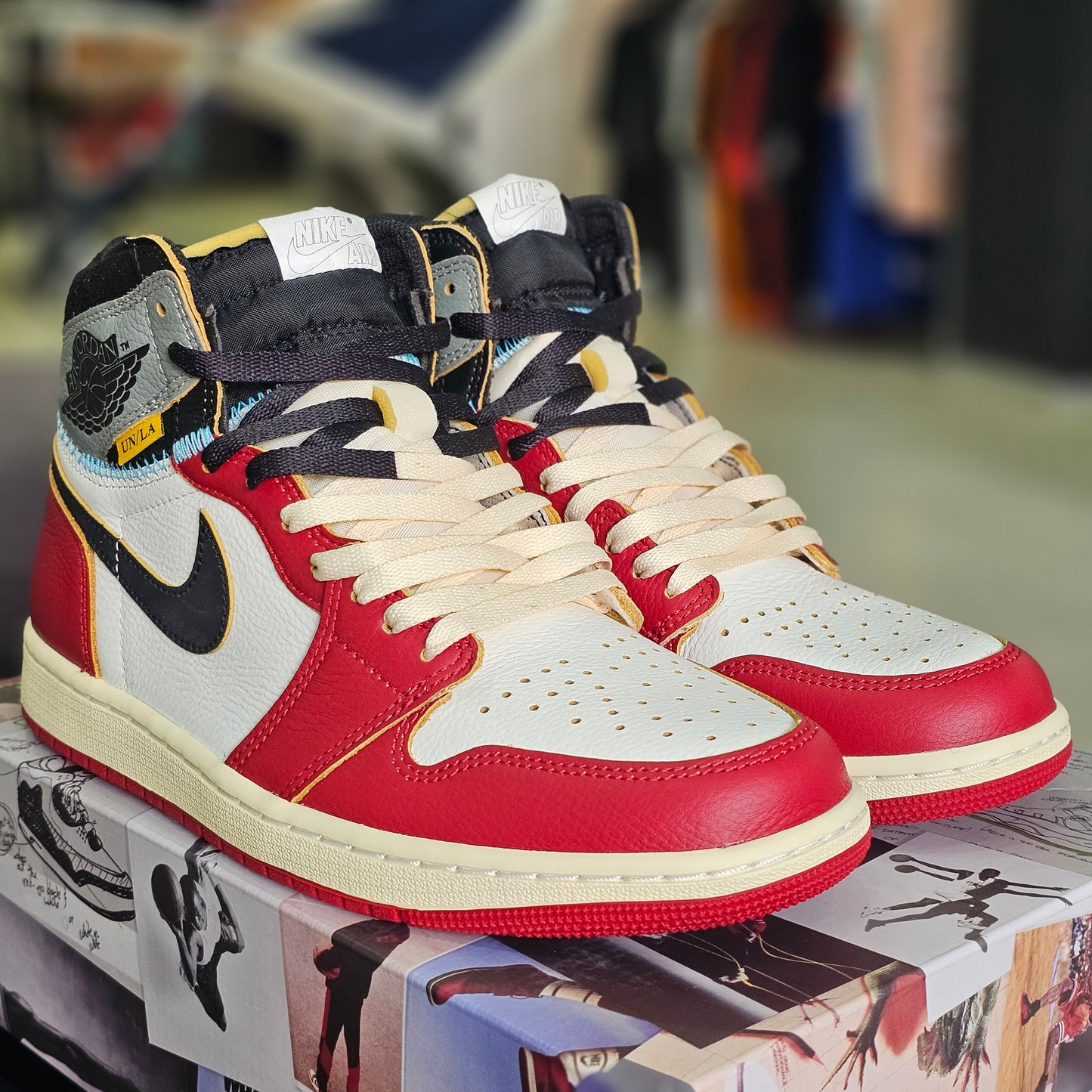 Jordan 1 High Union Varsity Red and Shadow Grey