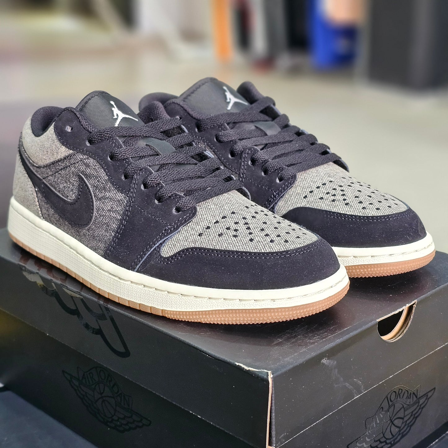 Jordan 1 Low Black Denim