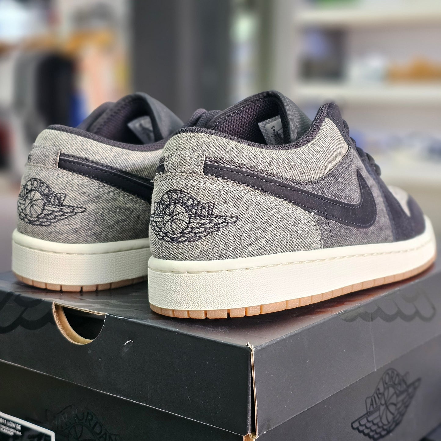 Jordan 1 Low Black Denim