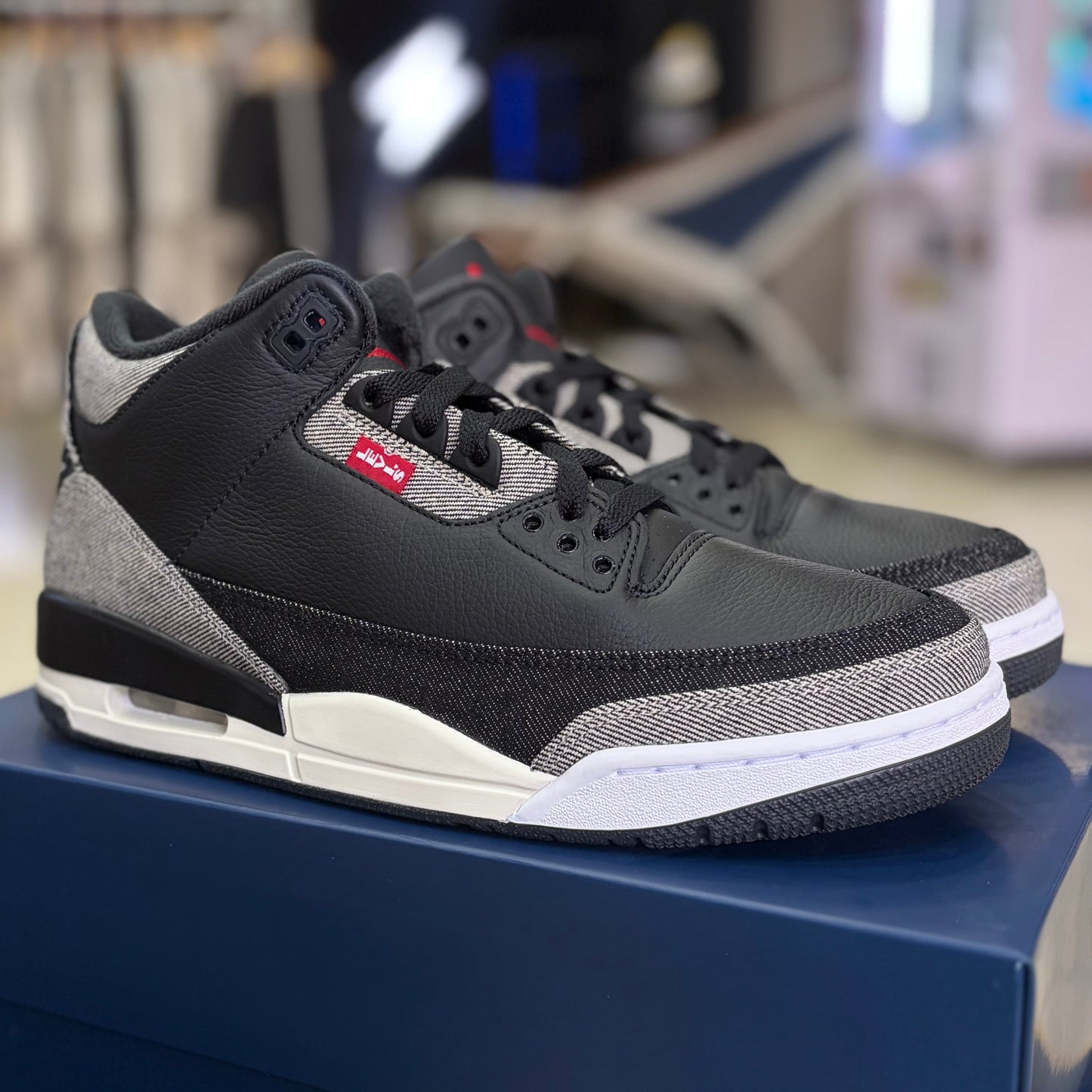 Jordan 3 x Levi's  Black Denim