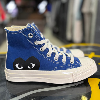 CDG PLAY x Converse Chuck 70 High Blue Quartz