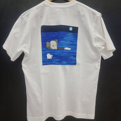 KAWS x Uniqlo UT Short Sleeve Graphic T-shirt White Blue