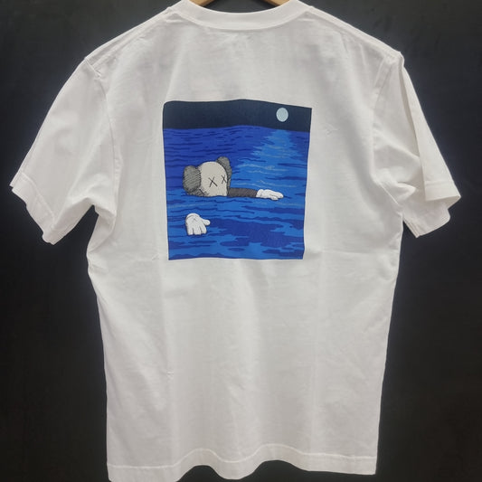 KAWS x Uniqlo UT Short Sleeve Graphic T-shirt White Blue