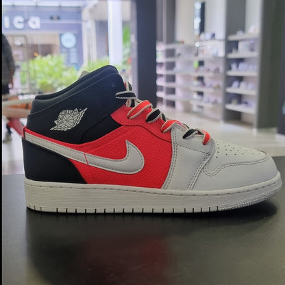 Jordan 1 Mid White Black Infrared