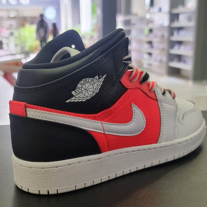 Jordan 1 Mid White Black Infrared