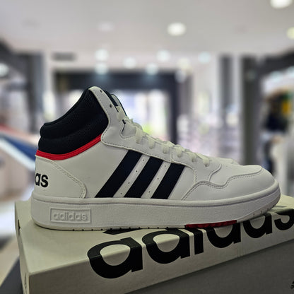 adidas Hoops 3.0 White Navy Red