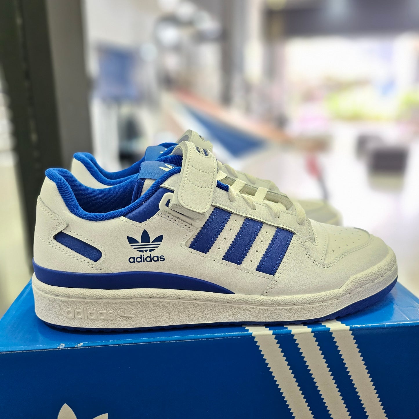 adidas Forum Low White Royal Blue