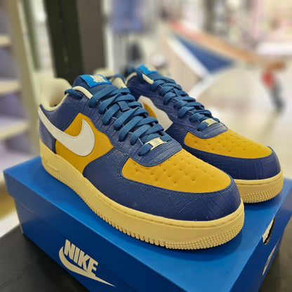 Air Force 1 Low SP Undefeated 5 On It Blue Yellow Croc