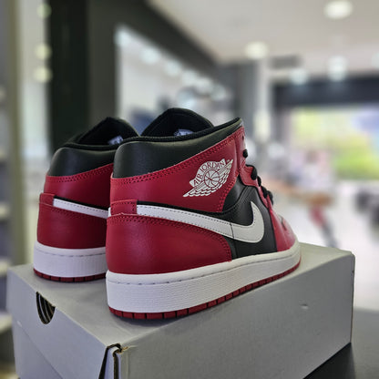 Jordan 1 Mid Gym Red Black White