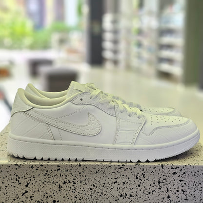 Jordan 1 Low Golf White Crocodile