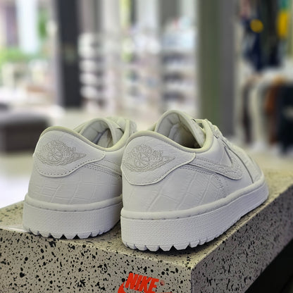 Jordan 1 Low Golf White Crocodile