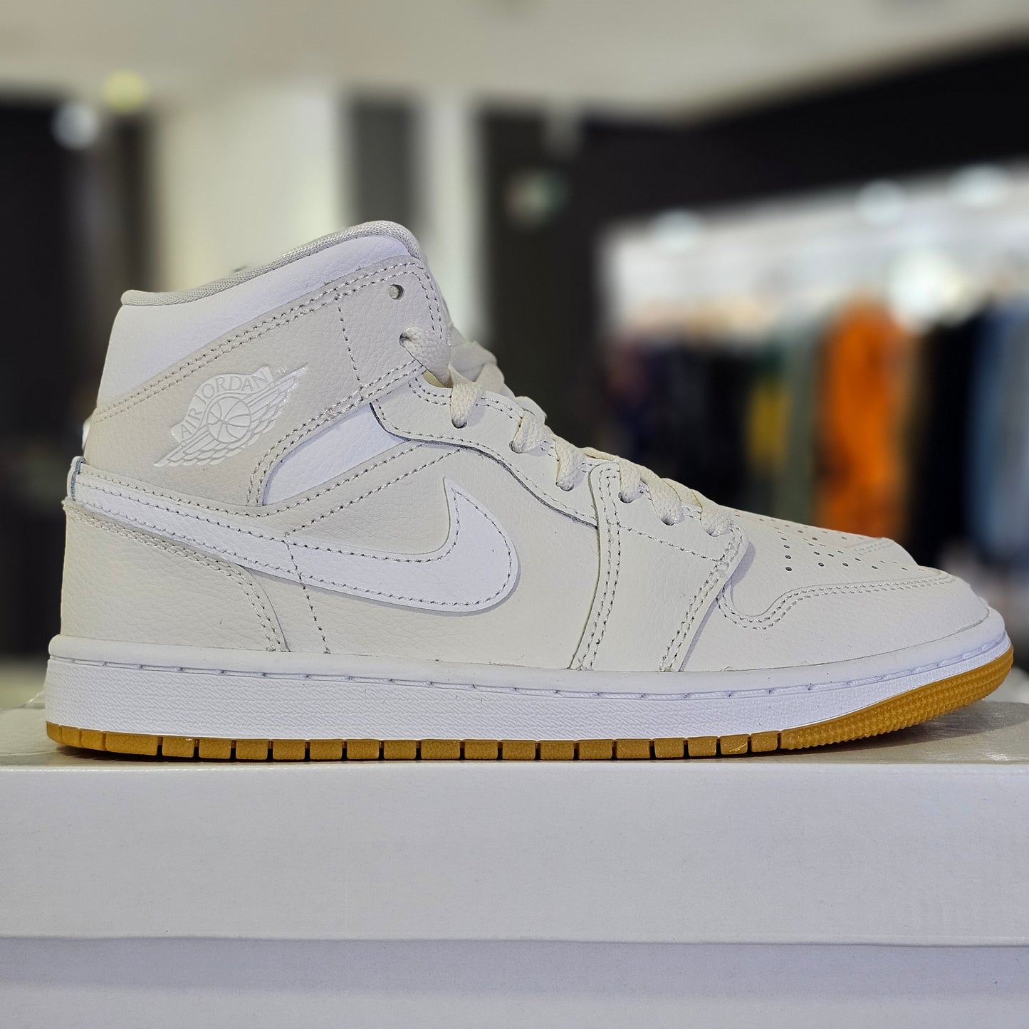 JORDAN 1 MID PHANTOM WHITE GUM LIGHT BROWN