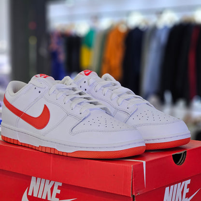 Dunk Low White Picante Red