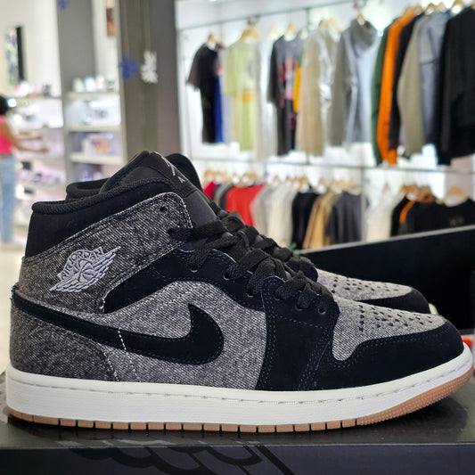 Jordan 1 Mid Black Denim