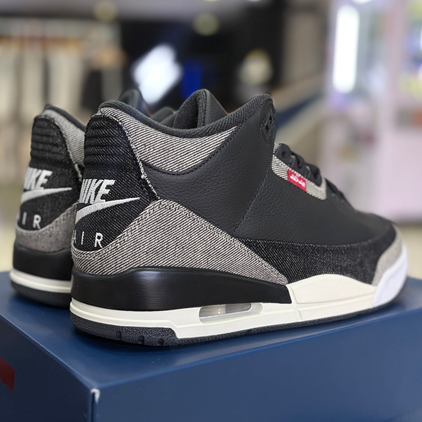 Jordan 3 x Levi's  Black Denim