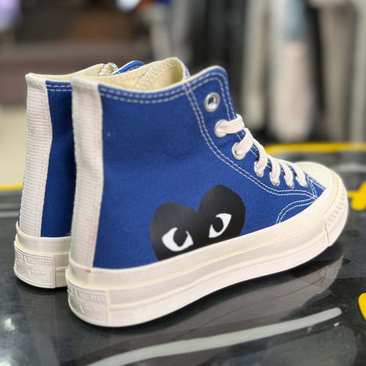 CDG PLAY x Converse Chuck 70 High Blue Quartz