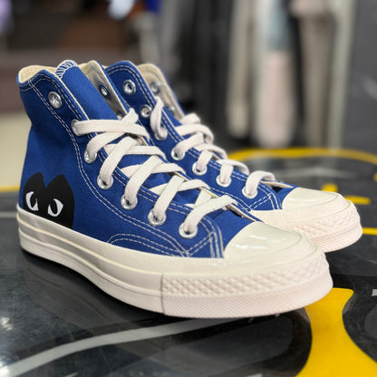 CDG PLAY x Converse Chuck 70 High Blue Quartz