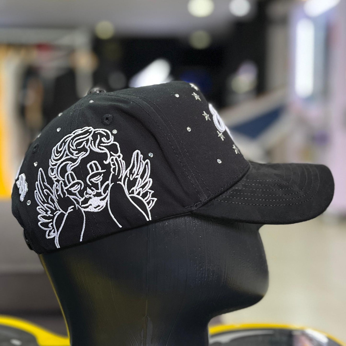 Gorra Mom Hats Black Angel